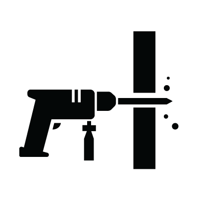 Installation of fire extinguisher wall bracket
