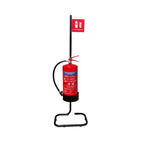 Portable Fire Extinguisher Stand with flag